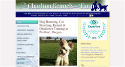 Desktop Screenshot of charltonkennels.com
